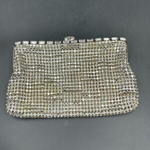 Vintage Walborg W Germany rhinestone & faux diamond Clutch